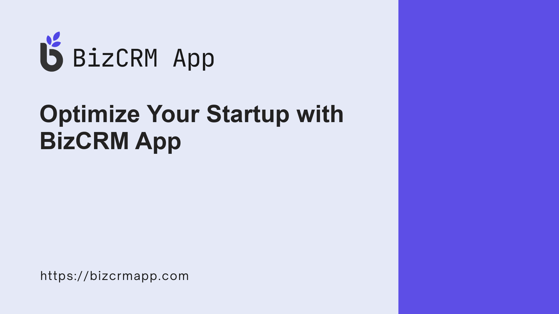 OPTIMIZE YOUR STARTUP WITH BIZCRM APP