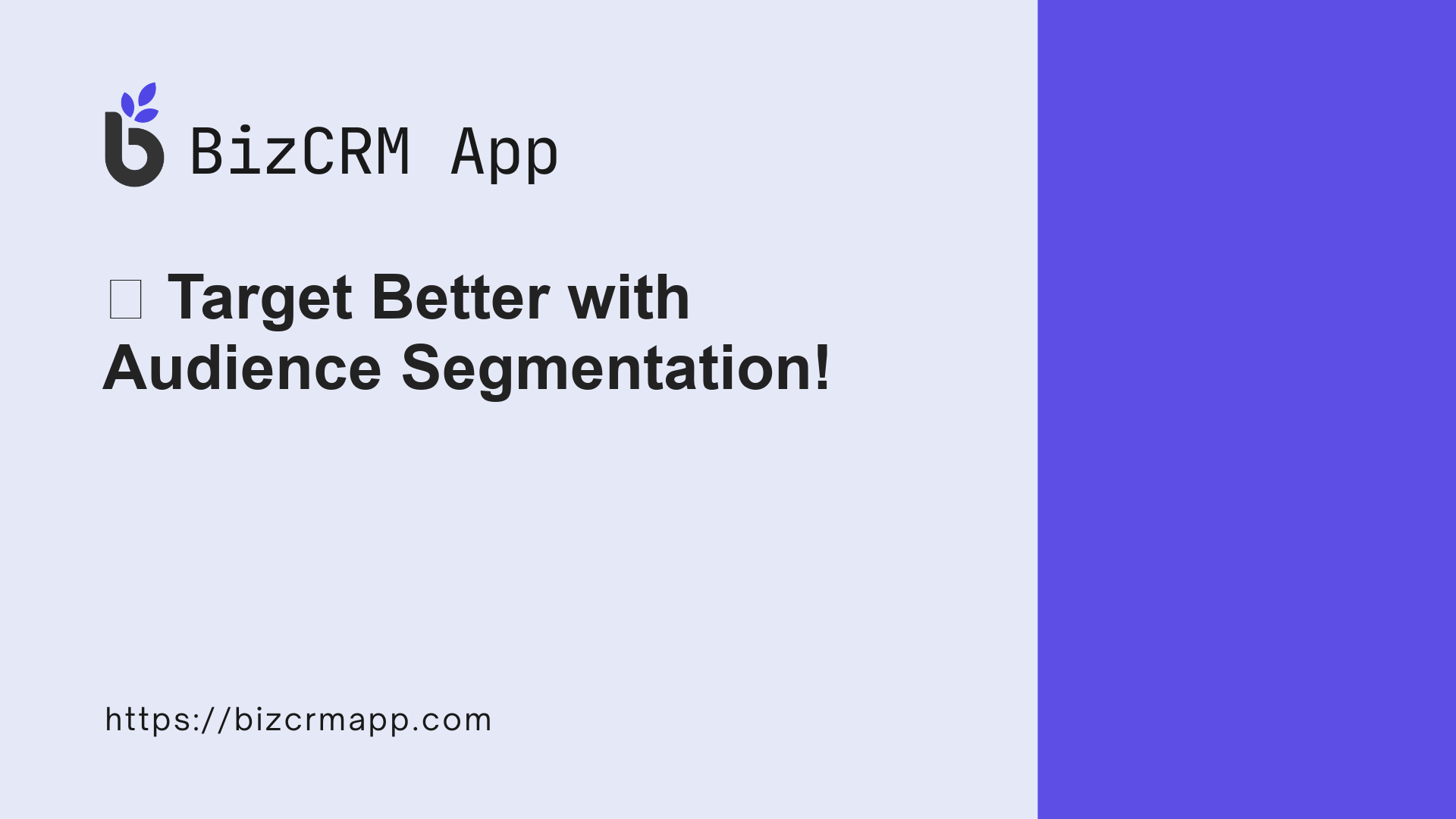 π― TARGET BETTER WITH AUDIENCE SEGMENTATION!