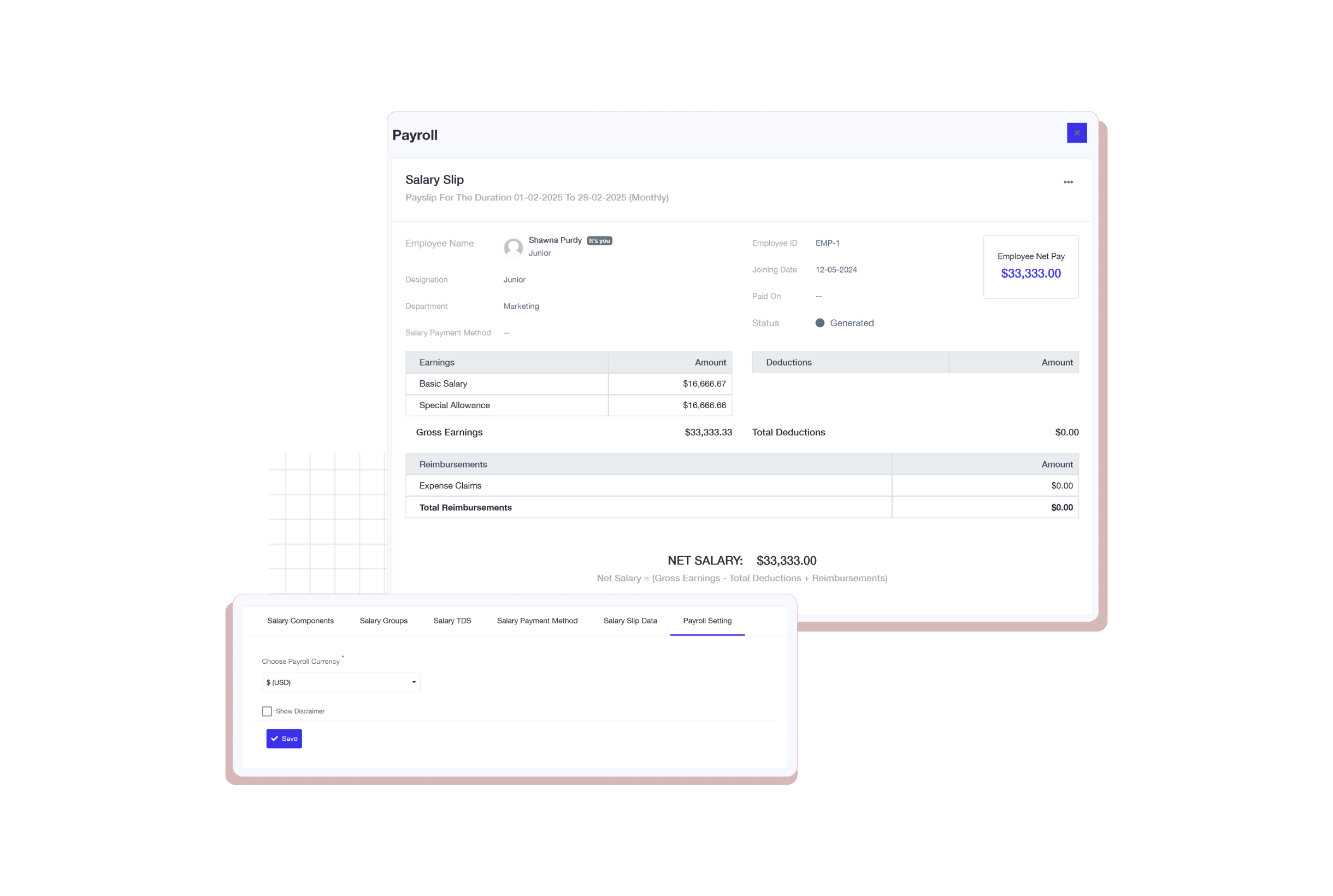 Payroll Processing Dashboard