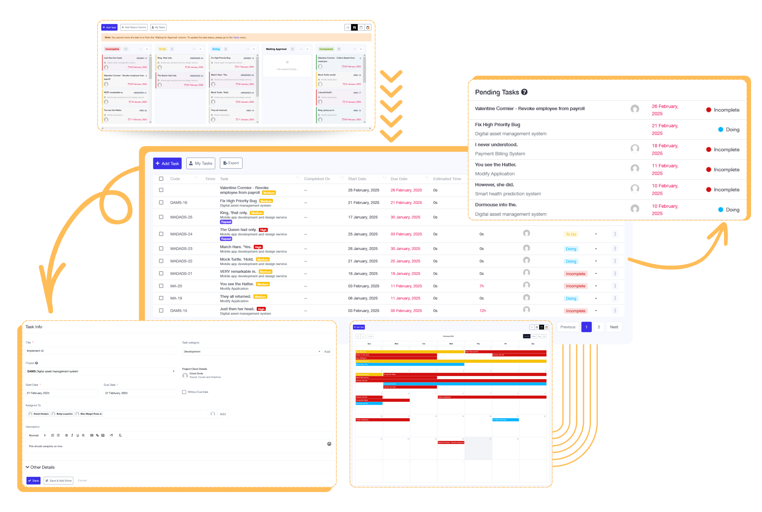 Task Management Interface